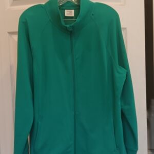 Danskin Now Turquoise Activewear Full Zip-Up Jacket Size XXL(20)